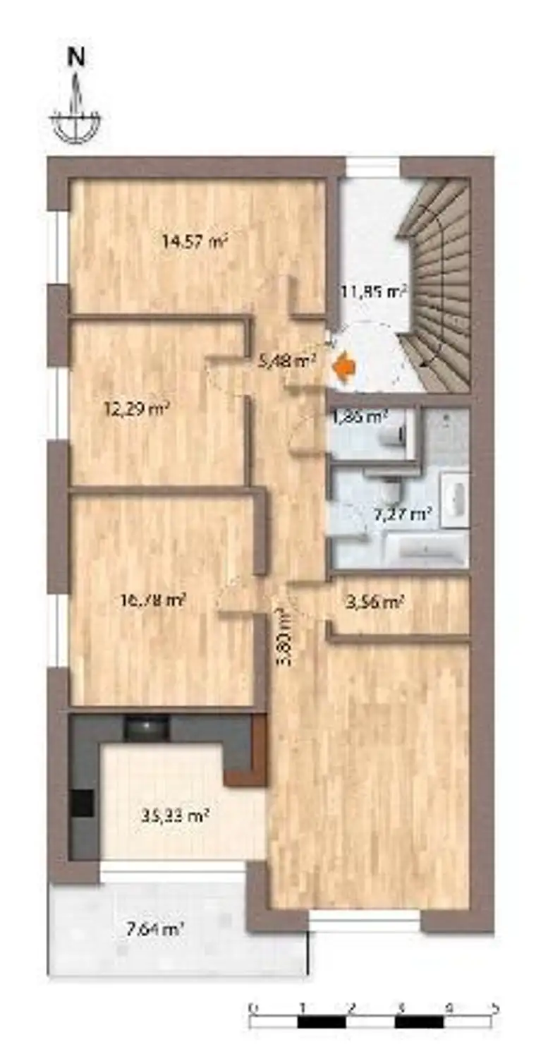 Neubau - großer Balkon - Erstbezug - hochwertige Küchenausstattung - Carport - bei Baden