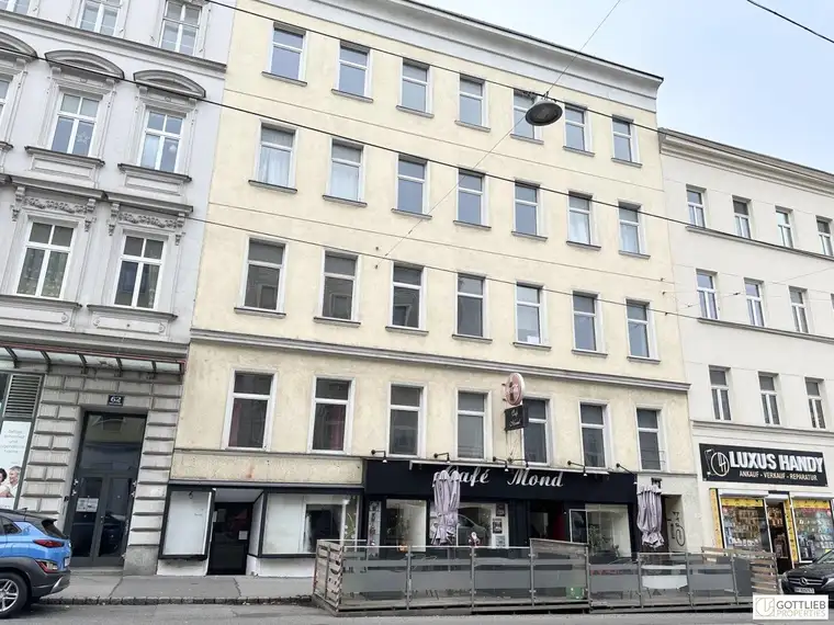 Nahe U3! Klassisches Mittelzinshaus mit ca. 85% Leerstand und Baubewilligung für DG-Ausbau mit Balkonen und Dachterrasse
