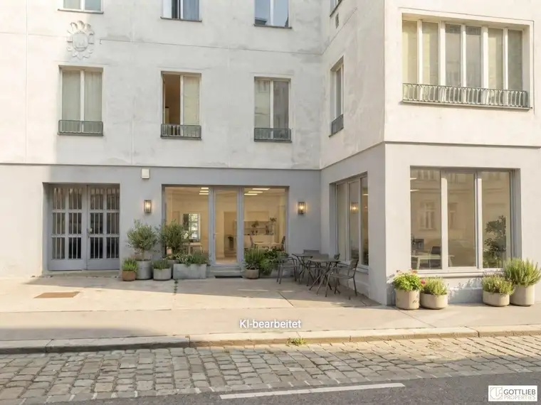 Bestlage nahe U3 und Mariahilferstraße! Loftartiges, hochwertig ausgestattetes Büro zur vielfältigen Verwendung mit Gartennutzung