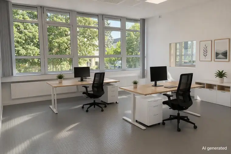 Kompakte Bürofläche mit flexiblem Raumkonzept - 99 m²