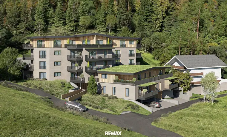 Provisionfreies Neubauprojekt Rosenstrasse - 2 Zimmer Terrassenwohnung in Hart im Zillertal
