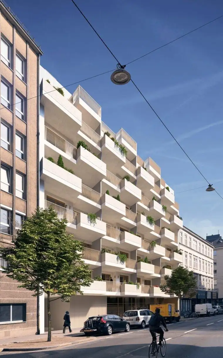 Neubauprojekt: Erstbezugswohnung mit südseitiger Loggia im 2. OG - ab sofort - Projekt Schön102
