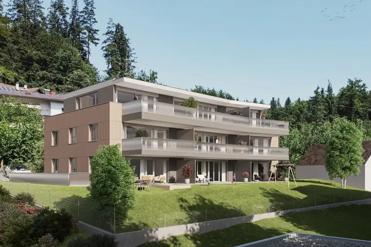 Neubau 2-Zimmer Terrassenwohnung mit Ausblick in den Walgau Top 5