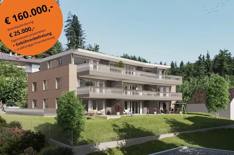 2-Zi Gartenwohnung mit Blick in den Walgau Top 2