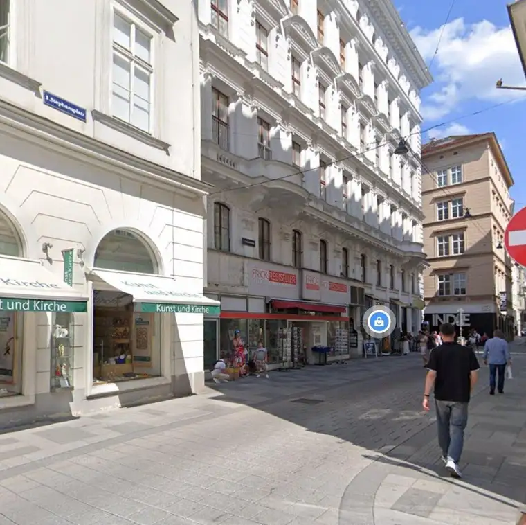 Geschäftslokal 249m² in TOP frequentierten Lage, direkt hinter dem Stephansdom ab sofort zu mieten!