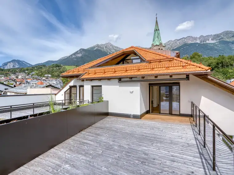Eindrucksvolle Terrassenwohnung über den Dächern von Innsbruck