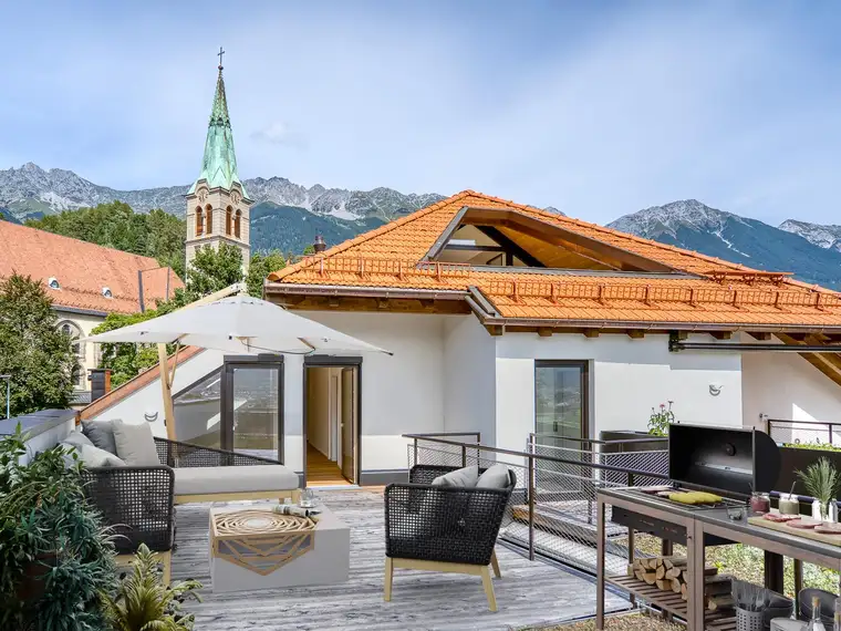 Imposante Maisonette-Wohnung über den Dächern von Innsbruck