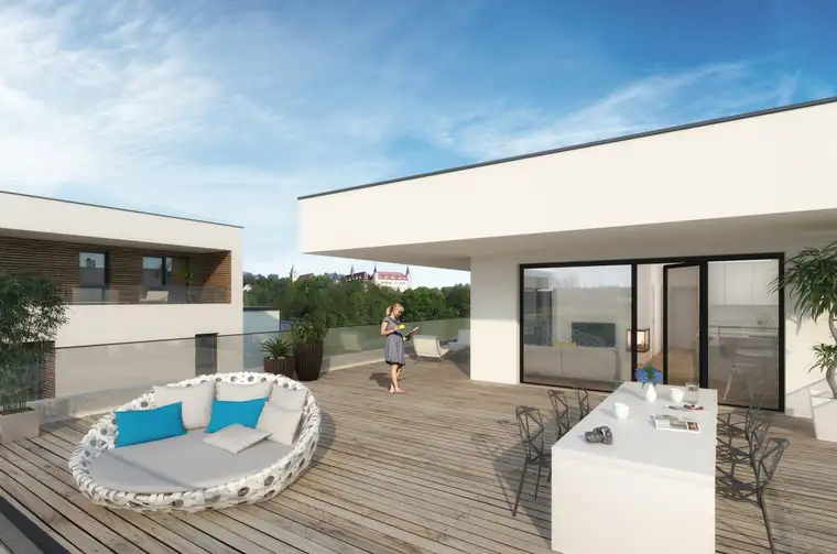 Atemberaubende Penthouse-Wohnung am Kehlberg mit riesiger Terrasse