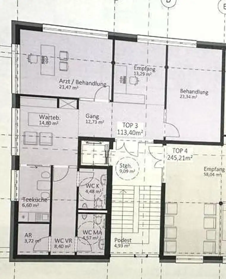 Neue Büros oder Arztpraxen im Neubau Büro- und Geschäftsgebäude mit Bankfiliale und Bäckerei - Linzer Straße 128 / Wels-Pernau (B1)