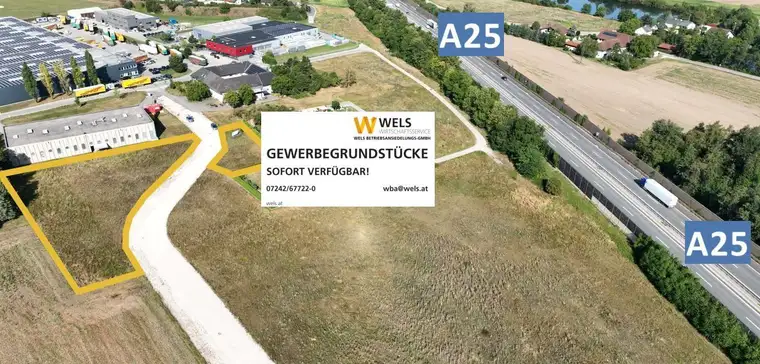 PROVISIONSFREI DIREKT VOM EIGENTÜMER - AB SOFORT gewidmeter Gewerbegrund und Bauplatz für Ihr Unternehmen!+++OÖ.ZENTRALRAUM+++ A25