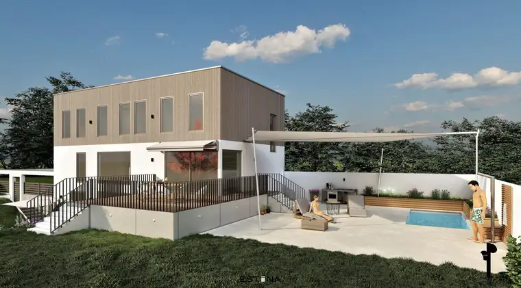 Designer-Einfamilienhaus mit großzügigem Garten und Pool