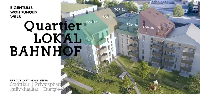 Lokalbahnhof Dachwohnung 87 m2-Top 32 inkl. 2 TG-Parkplätzen