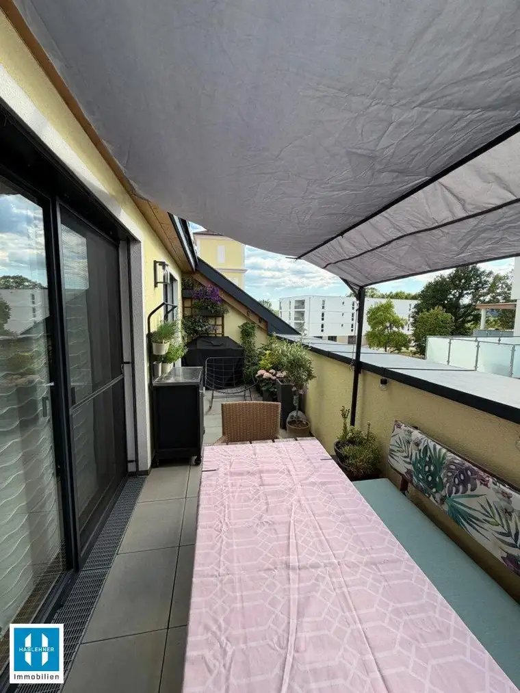 Modernes Wohnen mit Dachterrasse – attraktive 74,10m² Dachgeschosswohnung in Pupping