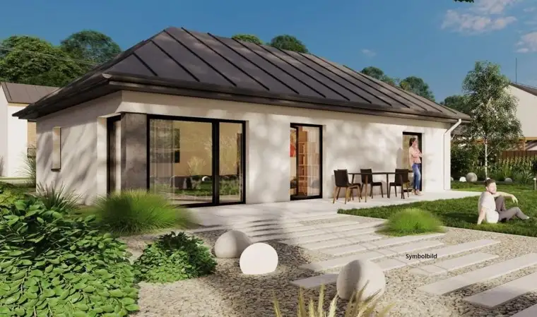 NEUBAU-BUNGALOW, 4 Zimmer, 400 m² Garten - 20 Min von Wien!