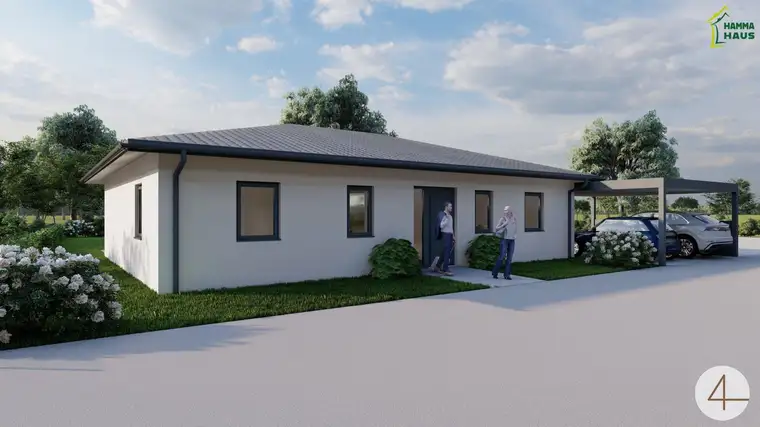 Niedrigenergie-Bungalow - individuell planbar - Lehm für Ihre Wohngesundheit