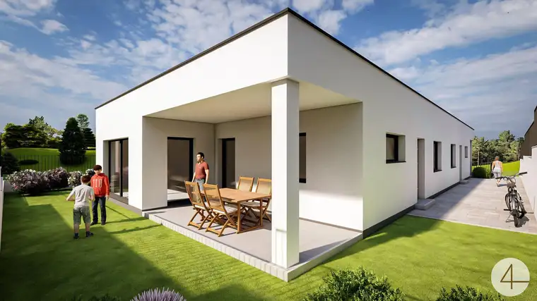 Rohbau-Bungalow Doppelhaushälfte zur individuellen Fertigstellung!