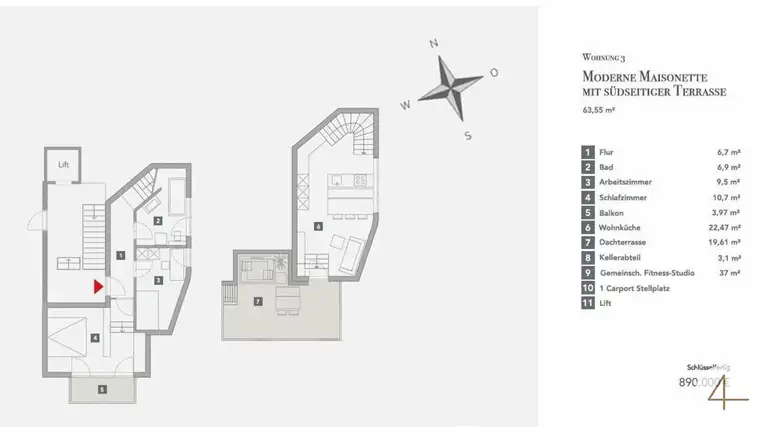 Exklusive Maisonettewohnung in Salzburg