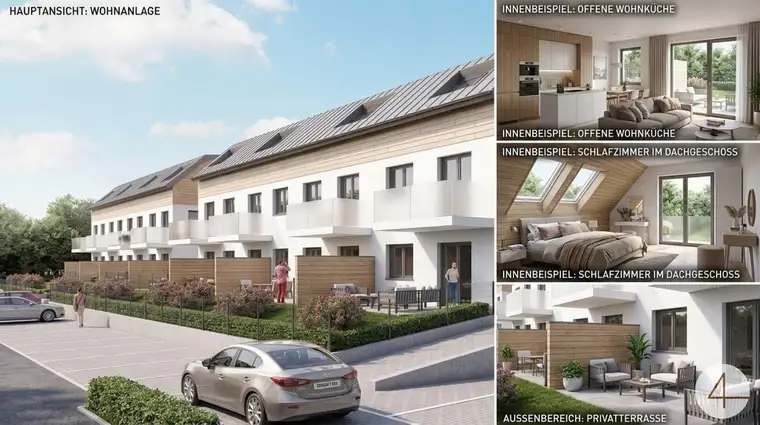Sonnige Eck-Terrassenwohnung mit Eigengarten