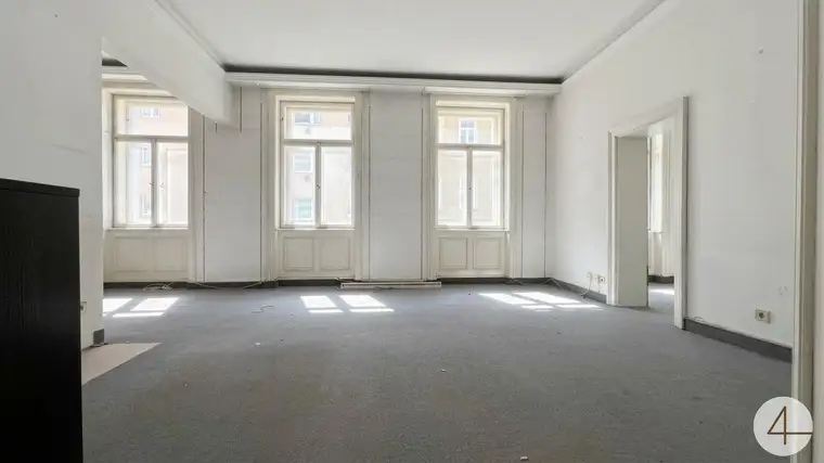 U4 ums Eck - sanierungsbedürftige 3-Zimmer-Altbauwohnung im Alsergrund - Seitenstraße Ruhelage