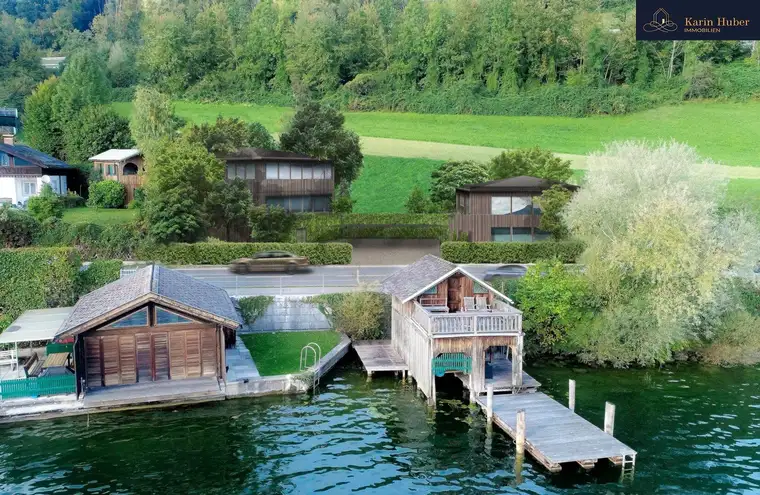 Rarität am Mondsee - Baugrundstück Erwerbsmöglichkeit der Badehütte mit direktem Seezugang