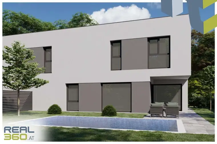PROVISIONSFREI | Moderne Neubau Doppelhaushälfte mit großem Pool | Schlüsselfertig!