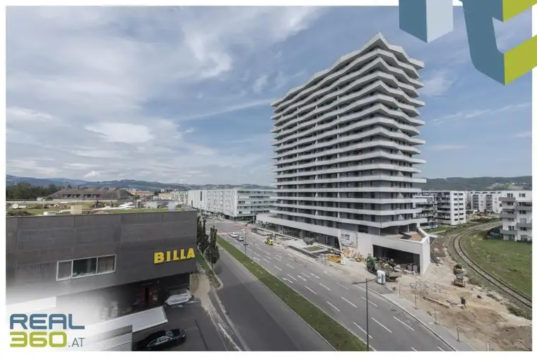 Provisionsfrei für den MIETER! LENAUTERRASSEN - NEUBAU | Genießen Sie die Abendsonne in dieser idealen 3-Zimmer-Wohnung