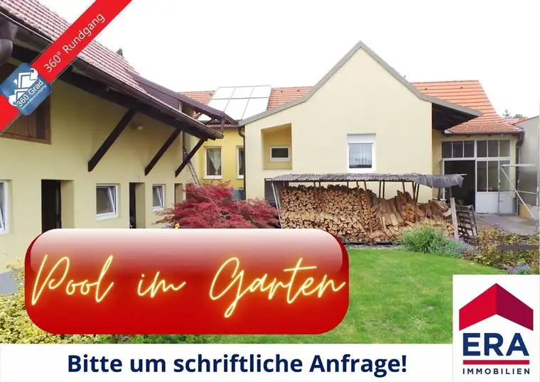 Katzelsdorf KAUF - Einfamilienhaus mit Pool und Solaranlage
