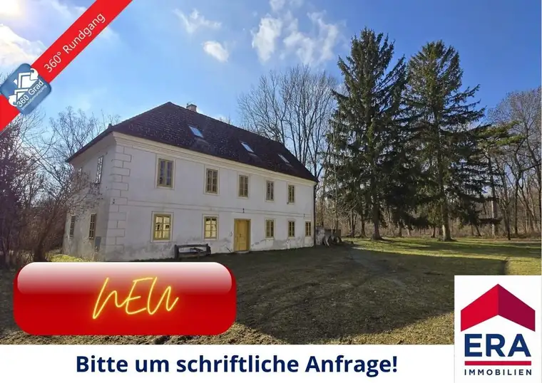 Rannersdorf KAUF - Beeindruckendes Herrenhaus/Mühle auf imposanten Areal eventuell Pferdeoase