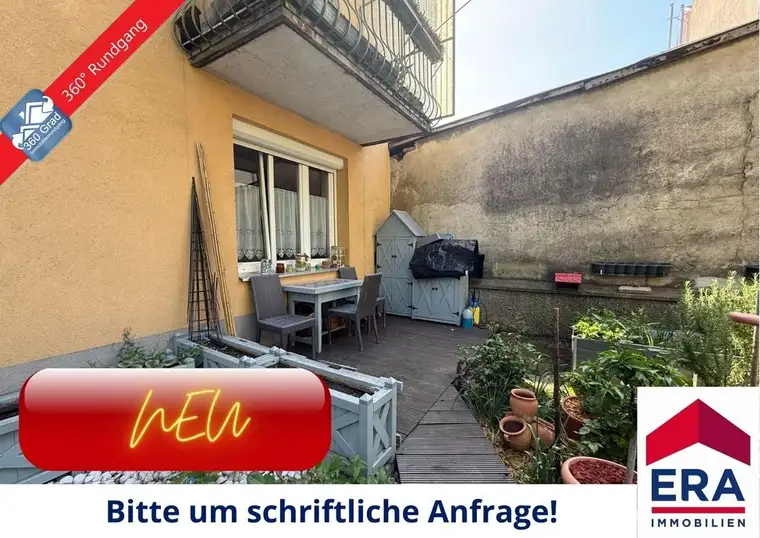 Charmante 3-Zimmer-Erdgeschosswohnung mit Terrasse, Garten &amp; Parkplatz in 1170 Wien