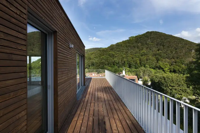 Designervilla mit einem eigenen Hausaufzug | Pool und Blick auf die Grünfläche