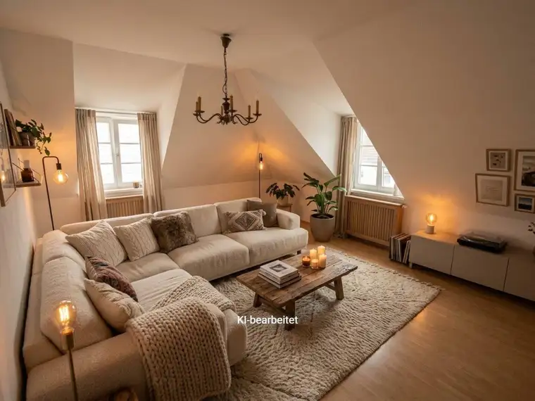 Großzügige 2-Zimmer-Wohnung mit möblierter Küche im Zentrum von Lohnsburg