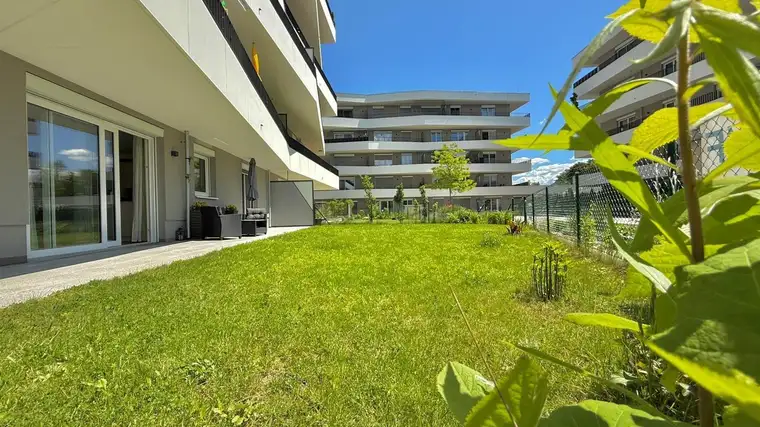 Klagenfurt - West: perfekt geschnittene 4-Zimmer-Gartenwohnung (Süd-West) mit Tiefgarage