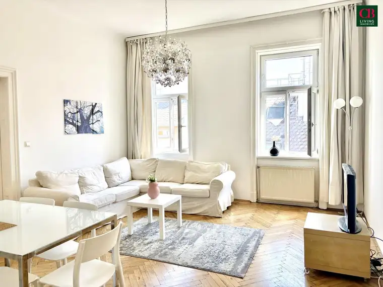 Wohnen im gediegenen Altbau – 3-Zimmer-Wohnung in ruhiger Lage Nähe Liechtensteinpark