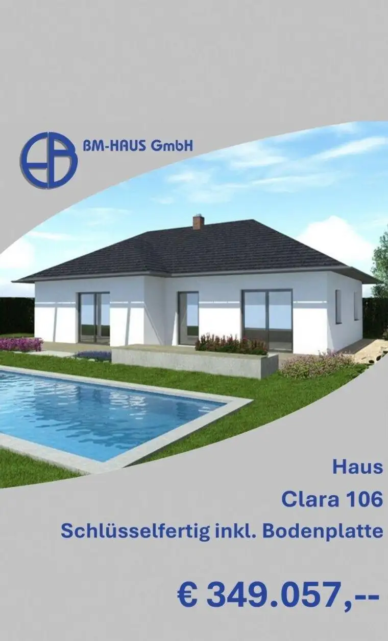 Bungalow Schlüsselfertig mit Bodenplatte € 349.057,-- Fixpreisgarantie !!!