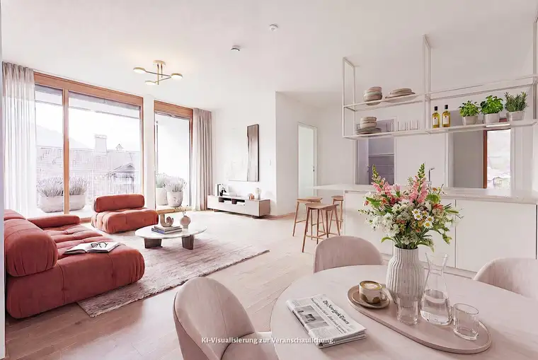 Neubauwohnung unter dem Mansarddach mit Balkon | TOP B25, 4-Zimmer-Wohnung in Zams, provisionsfrei