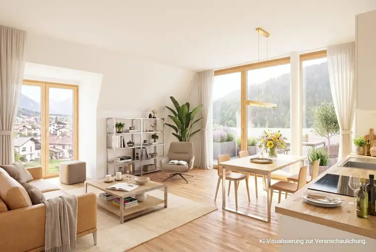 Neuwertige 3-Zimmer-Wohnung mit Terrasse und Bergblick | TOP B27 | Zentrum Zams