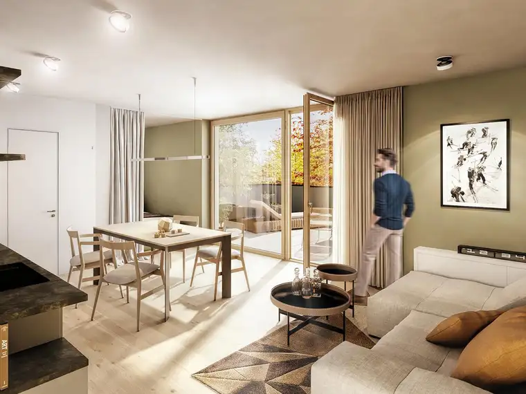 Zentrum Landeck | Exklusives Studio mit großer Dachterrasse | 36,25 m² | 4. OG | Jöchlerhaus (TOP 13)