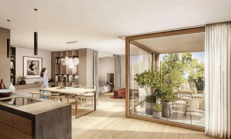 Zentrum Landeck | 1-Zimmer-Studio mit Eckverglasung + Dachterrasse | 54,45 m² | 3. OG | Jöchlerhaus (TOP 09)