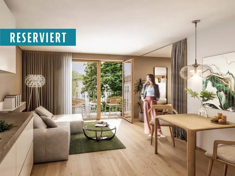 RESERVIERT: Zentrum Landeck | 1,5-Zimmer-Wohnung | 32,63 m² | Kleiner Balkon und viel Licht | 3. OG | Jöchlerhaus (TOP 10)