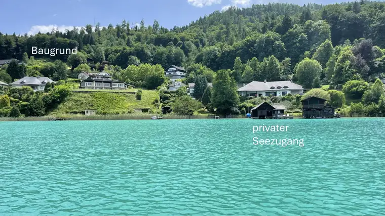 RARITÄT - Baugrund mit Wörtherseeblick und privatem Seezugang