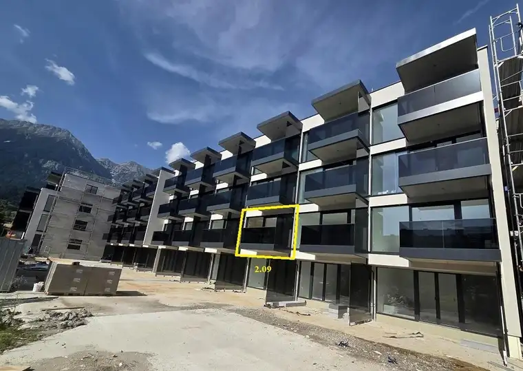 Musterwohnung: Neubau 2-Zimmer-Wohnung mit Balkon Top 2.09