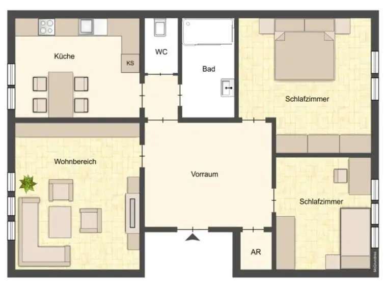 Familienfreundliche Erdgeschosswohnung, top gepflegt - Gartennutzung gestattet