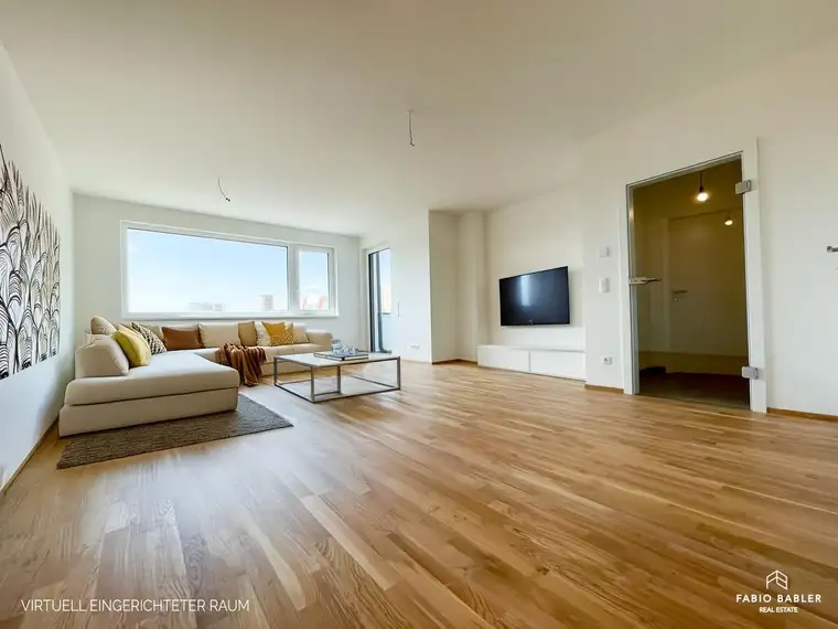 PROVISIONSFREI - ERSTBEZUG | Traumhafte Mietwohnung mit Dachterrasse, Klimaanlage &amp; durchdachtem Grundriss
