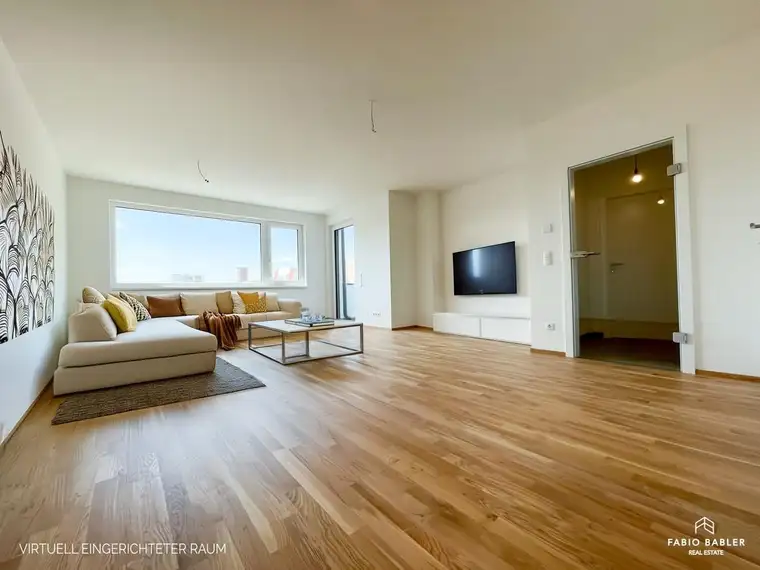 PROVISIONSFREI - NEUBAU | Klimatisierte 2-Zimmer Dachgeschoss-Traum mit Anninger-Blick &amp; großer Dachterrasse im Zentrum