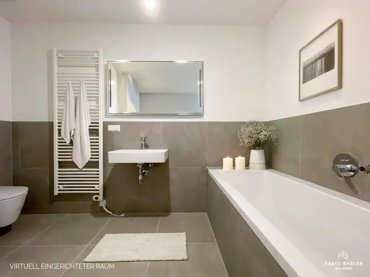 PROVISIONSFREI - NEUBAU | 3-Zimmer Obergeschosswohnung mit südseitiger Loggia im Zentrum
