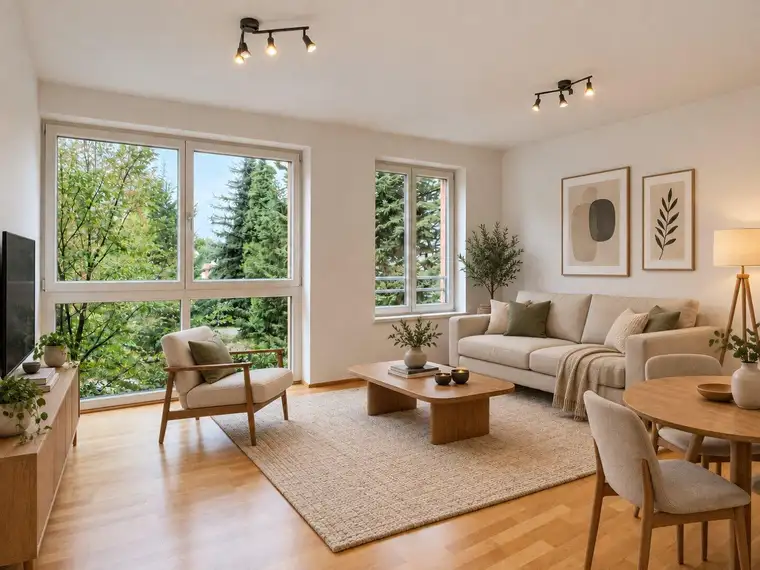 Ruhige 2-Zimmer-Wohnung mit Grünblick nahe Schönbrunn