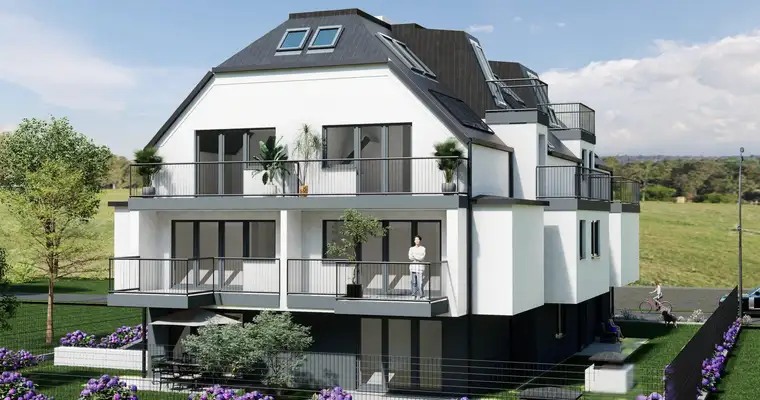 Erstbezug! 2-Zimmer Wohnung mit Garten und Terrasse, Nähe Oberes Mühlwasser