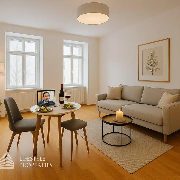 Großzügige 2-Zimmer-Wohnung mit loftartiger Wohnküche und durchdachtem Wohnkonzept