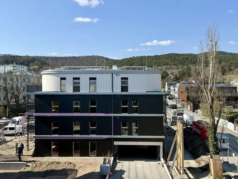 GRÜNE STADTVILLEN - 3 Zimmer mit sonnigem Innenhof-Balkon | Südseite - Holzbauweise | Provisionsfrei!