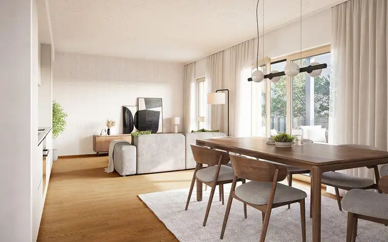 GRÜNE STADTVILLEN - 4 Zimmer mit Balkon - mit Sichtholz in der Wohnung! | Ruhe - Natur - Holz | Provisionsfrei!